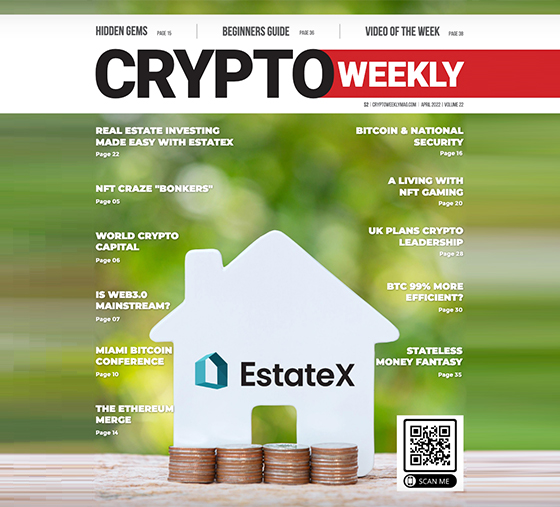 EstateX Feature In CryptoWeekly Mag
