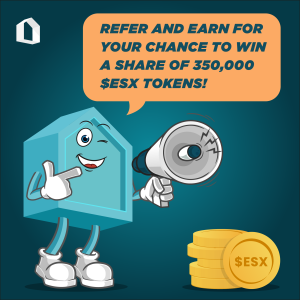 EstateX Refer and Earn For A Chance To Win ESX Tokens